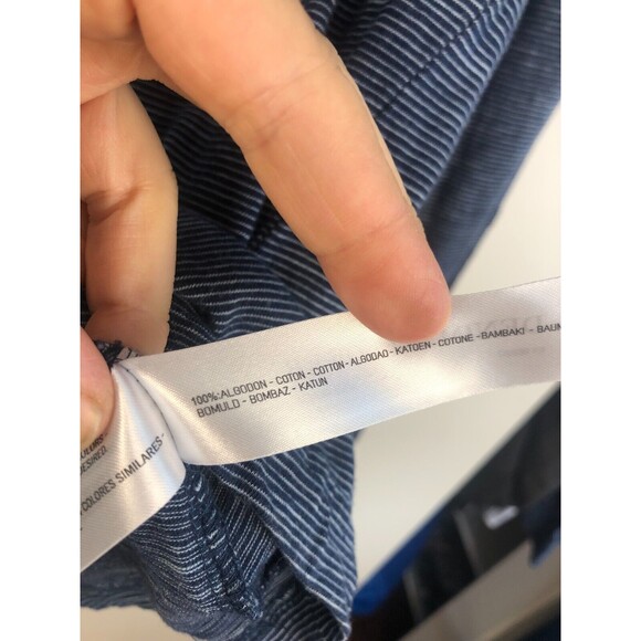 Denim And Flower Ricky Singh Women’s Size Small Blue Striped Hoodie "Have Faith" - Picture 5 of 9